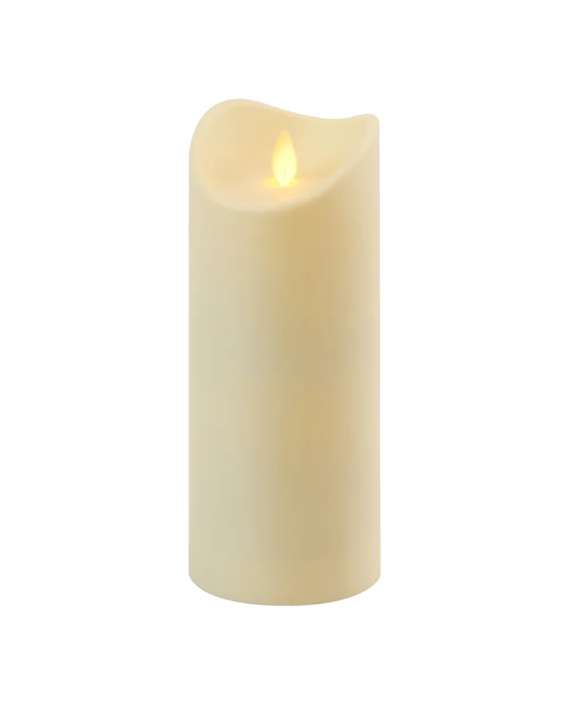 Battery Operated 12" Pillar Candle with Moving Flame