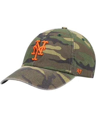 Men's '47 Camo New York Mets Team Clean Up Adjustable Hat