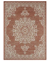 Nicole Miller Patio Country Azalea 5'2" x 7'2" Outdoor Area Rug