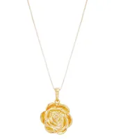 Rose 18" Pendant Necklace in 14k Gold