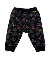 Mixed Up Clothing Baby Boys Passport Print Jogger Pants