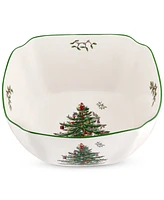 Spode Christmas Tree Large Square Bowl, 10 in.