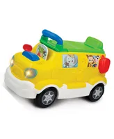 Brilliant Beginnings Ride 'Em Tiger Safari Foot to Floor Ride-On Activity Bus