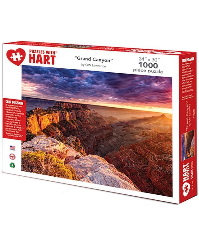 Hart Puzzles Grand Canyon 24" x 30" By Ow Lawrence Set, 1000 Pieces