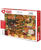 Hart Puzzles Wine Trail 24" x 30" By Kate Ward Thacker Set, 1000 Pieces