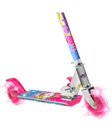 Ozbozz Unicorn Magical Sparkles Foldable Scooter Light Up Wheels