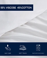 Nautica Alden White Embroidered -Piece Duvet Cover Set