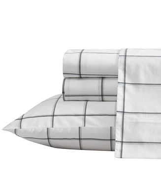 Nautica Plot Cotton Percale -Piece Sheet Set