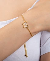 Women's Crystal Butterfly Bolo Adjustable Bracelet