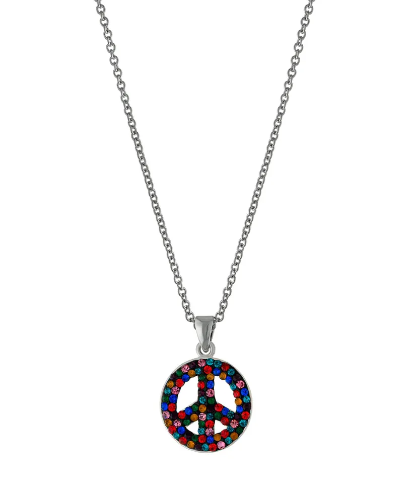 Shiv Jagdamba Peace Sign Symbol In Heart Shape Pendant Necklace Chain  Sterling Silver Stainless Steel Pendant Price in India - Buy Shiv Jagdamba Peace  Sign Symbol In Heart Shape Pendant Necklace Chain