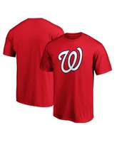 Men's Fanatics Red Washington Nationals Official Logo T-shirt