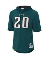 Men's Mitchell & Ness Brian Dawkins Green Philadelphia Eagles Retired Player Mesh Name and Number Hoodie T-shirt