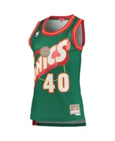 Women's Mitchell & Ness Shawn Kemp Green Seattle SuperSonics 1995-96 Hardwood Classics Swingman Jersey