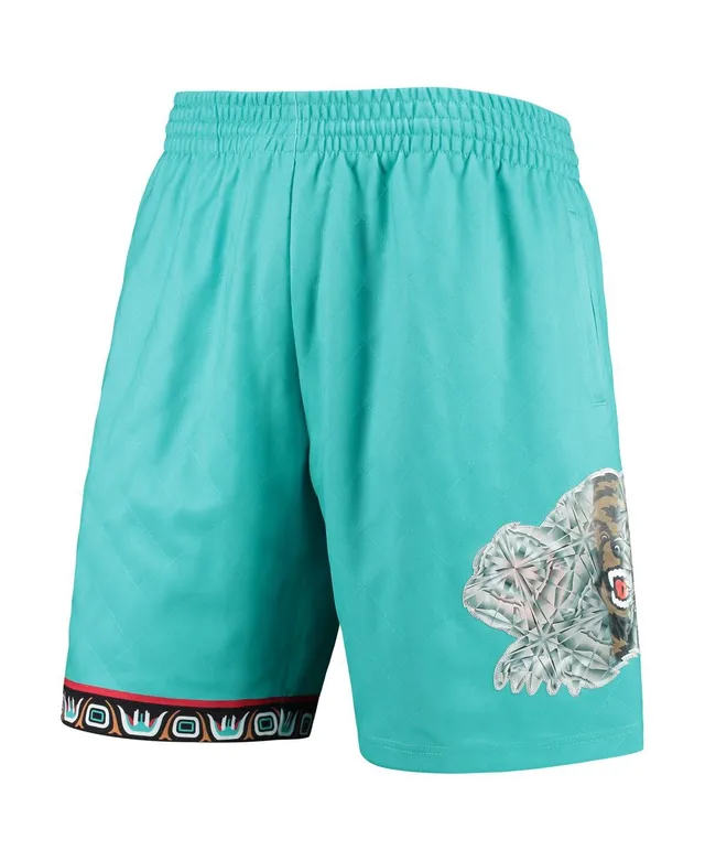 Men's Mitchell & Ness Turquoise Vancouver Grizzlies 1996 Hardwood Classics 75th Anniversary Swingman Shorts