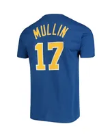 Men's Mitchell & Ness Chris Mullin Royal Golden State Warriors Hardwood Classics Name and Number Team T-shirt