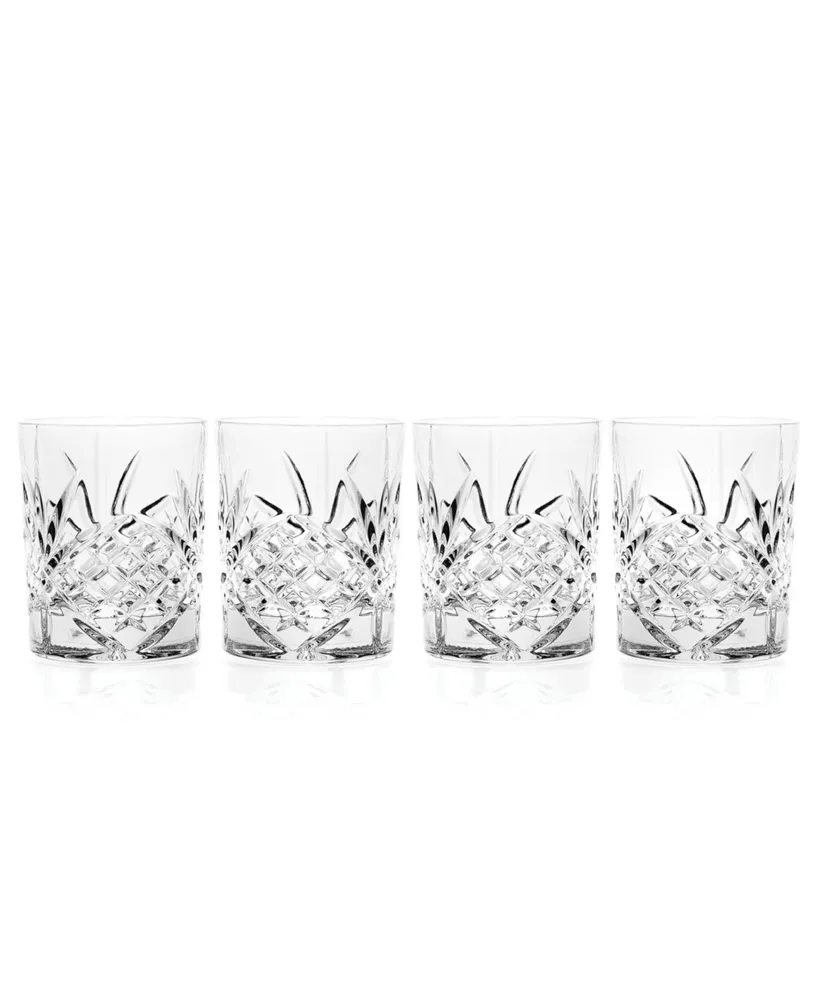 Godinger Dublin Double Old-Fashioned Glasses, Set of 4