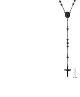 Steeltime Men's Ion Plating Stainless Steel Rosary Necklace