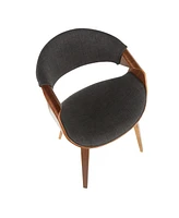 Lumisource Curvo Mid-Century Modern Dining Accent Chair