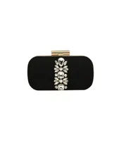 Women's Kylie Crystal Panel Minaudiere