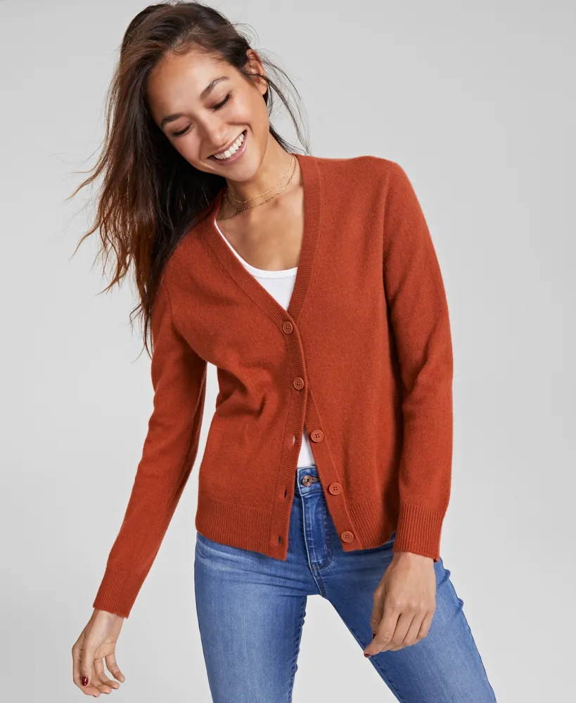 Charter Club Women's 100% Cashmere Cardigan, Created for Macy's, Regular & Petites