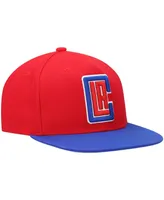 Men's Mitchell & Ness Red and Royal La Clippers Team Two-Tone 2.0 Snapback Hat