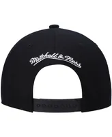 Men's Mitchell & Ness Black Denver Nuggets Hardwood Classics Script 2.0 Snapback Hat