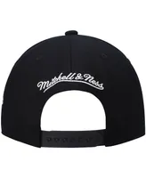 Men's Mitchell & Ness Black Oklahoma City Thunder Hardwood Classics Script 2.0 Snapback Hat