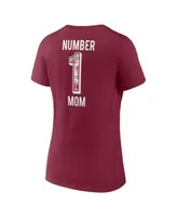 Women's Fanatics Burgundy Washington Commanders Team Mother's Day V-Neck T-shirt
