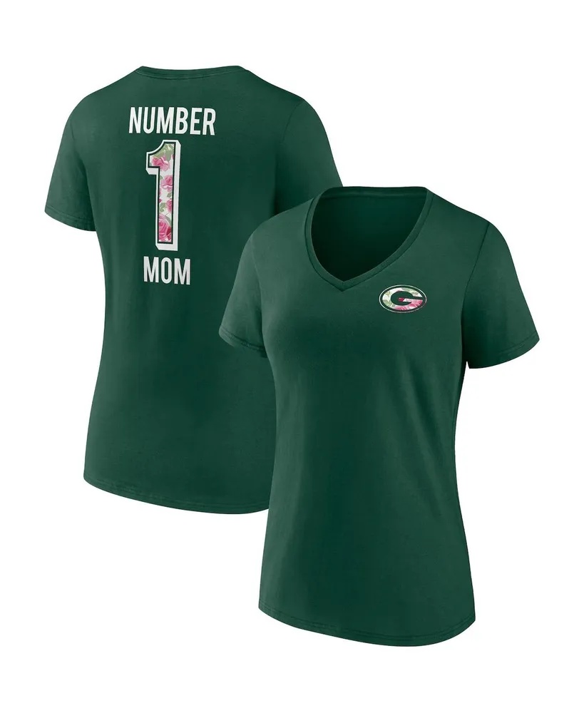 Women's Fanatics Green Bay Packers Team Mother's Day V-Neck T-shirt
