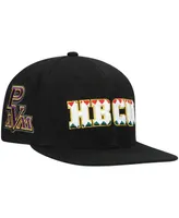 Men's Mitchell & Ness Black Prairie View A&M Panthers Pattern Snapback Hat