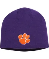 Men's Top of the World Purple Clemson Tigers Ezdozit Knit Beanie