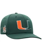 Men's Top of the World Green Miami Hurricanes Reflex Logo Flex Hat