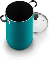 Cook N Home Nonstick Stockpot with Lid, 10.5 Quarts, Turquoise (2697)