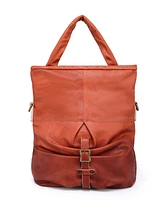 Old Trend Sweet Lotus Leather Bucket Bag
