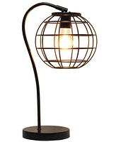 Lalia Home Arched Metal Cage Table Lamp
