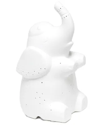 Simple Designs Porcelain Elephant Shaped Table Lamp