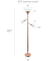 Elegant Designs 3 Light Floor Lamp