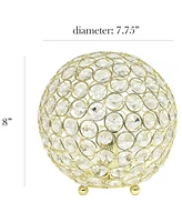 Elegant Designs Elipse 8" Crystal Ball Sequin Table Lamp