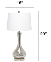 Lalia Home Speckled Mercury Tear Drop Table Lamp