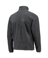 Men's Columbia Dallas Mavericks Heathered Charcoal Flanker Full-Zip Jacket