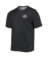 Men's Columbia Black Ohio State Buckeyes Terminal Tackle Omni-Shade T-shirt