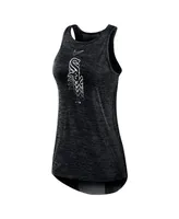 Women's Nike Black Chicago White Sox Logo Fade High Neck Performance Tank Top