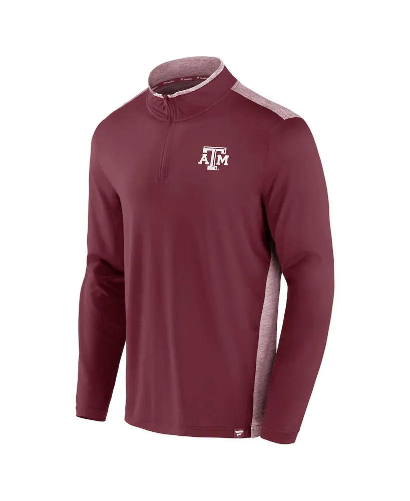 Men's Fanatics Maroon Texas A&M Aggies Recharged Quarter-Zip Jacket