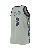 Mitchell & Ness Men's Allen Iverson Gray Georgetown Hoyas Big and Tall 1995-96 Replica Player Jersey