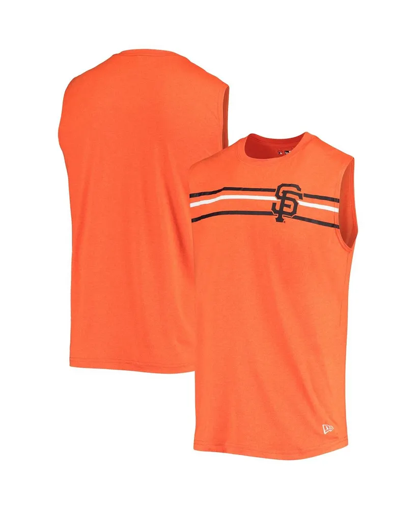 Men's New Era Orange San Francisco Giants Muscle Tank Top