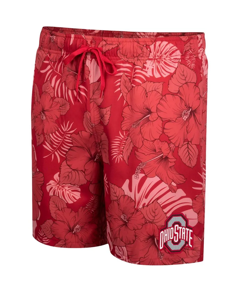 Men's Colosseum Scarlet Ohio State Buckeyes The Dude Swim Shorts