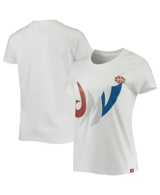 Women's Sportiqe White Washington Wizards Cabo T-shirt