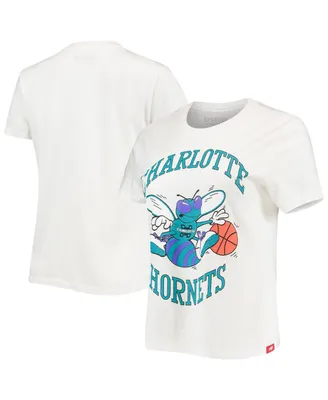 Women's Sportiqe White Charlotte Hornets Arcadia T-shirt