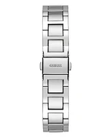 Guess Women's Silver-Tone Stainless Steel Bracelet Watch, 34mm