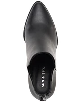 Sun + Stone Women's Elizaa Notched Pointed Toe Dress Booties, Created for Macy's